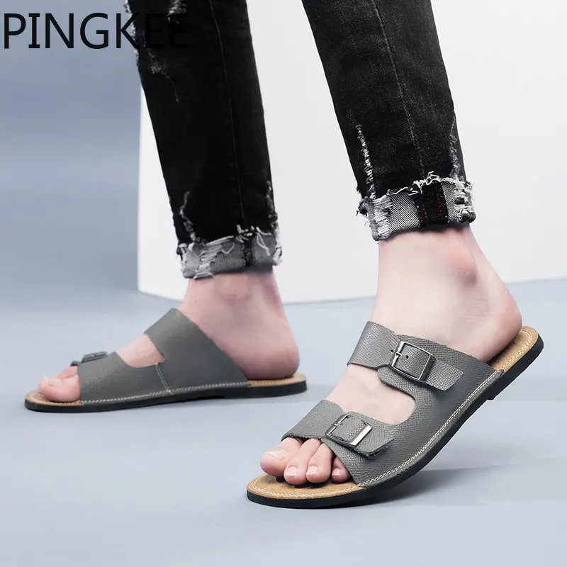 Рисунок 5 - Пляжные мужские шлепанцы PINGKEE с двойной пряжкой