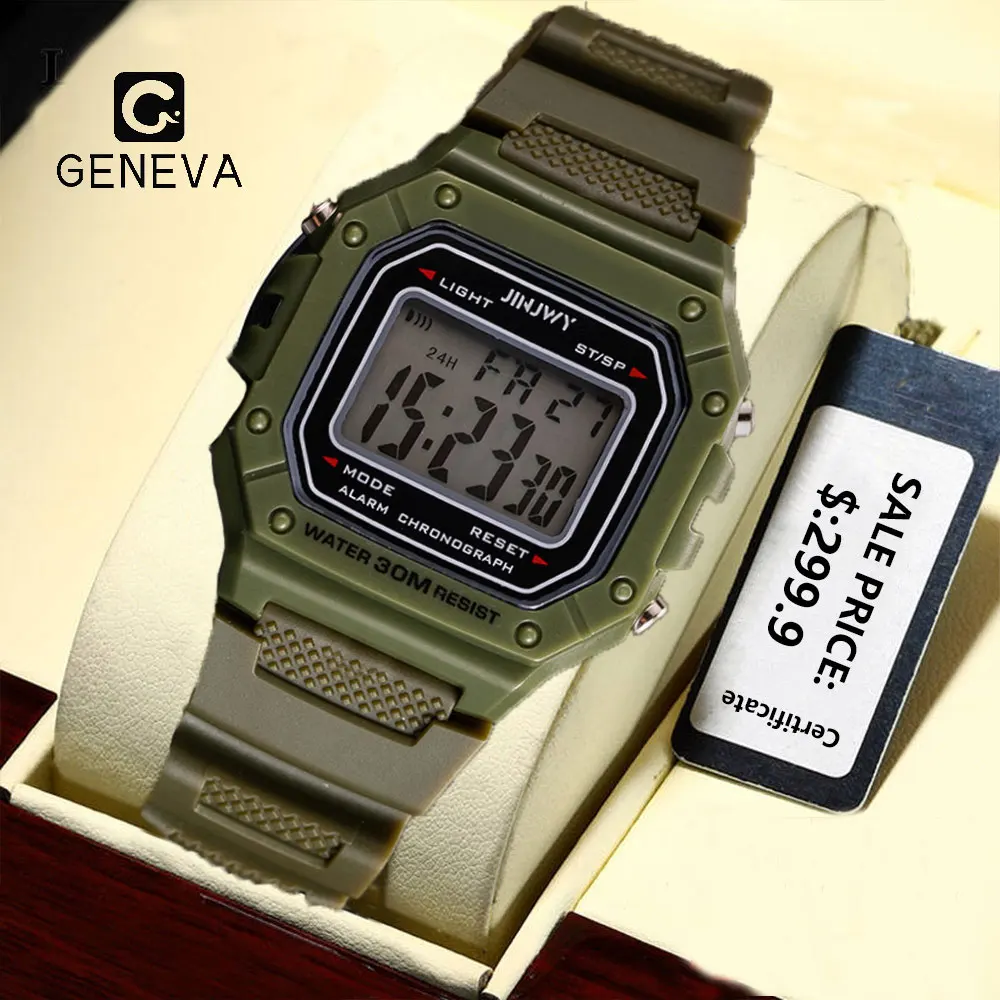 Military Sport Watch Waterproof LED Digital Watches for Men Fashion Electronic Wristwatch Male Clock for digital watch