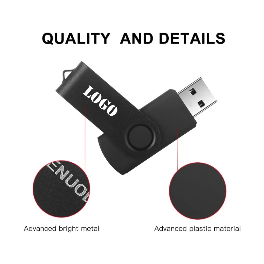 thumbnail image 4 of 100 unidades/lote de memoria USB 2,0 con logotipo personalizado, 4 GB, 8 GB, 16 GB, 32 GB, 64 GB, 2 GB, 1 GB, para regalo de fotografía, 4 of 5