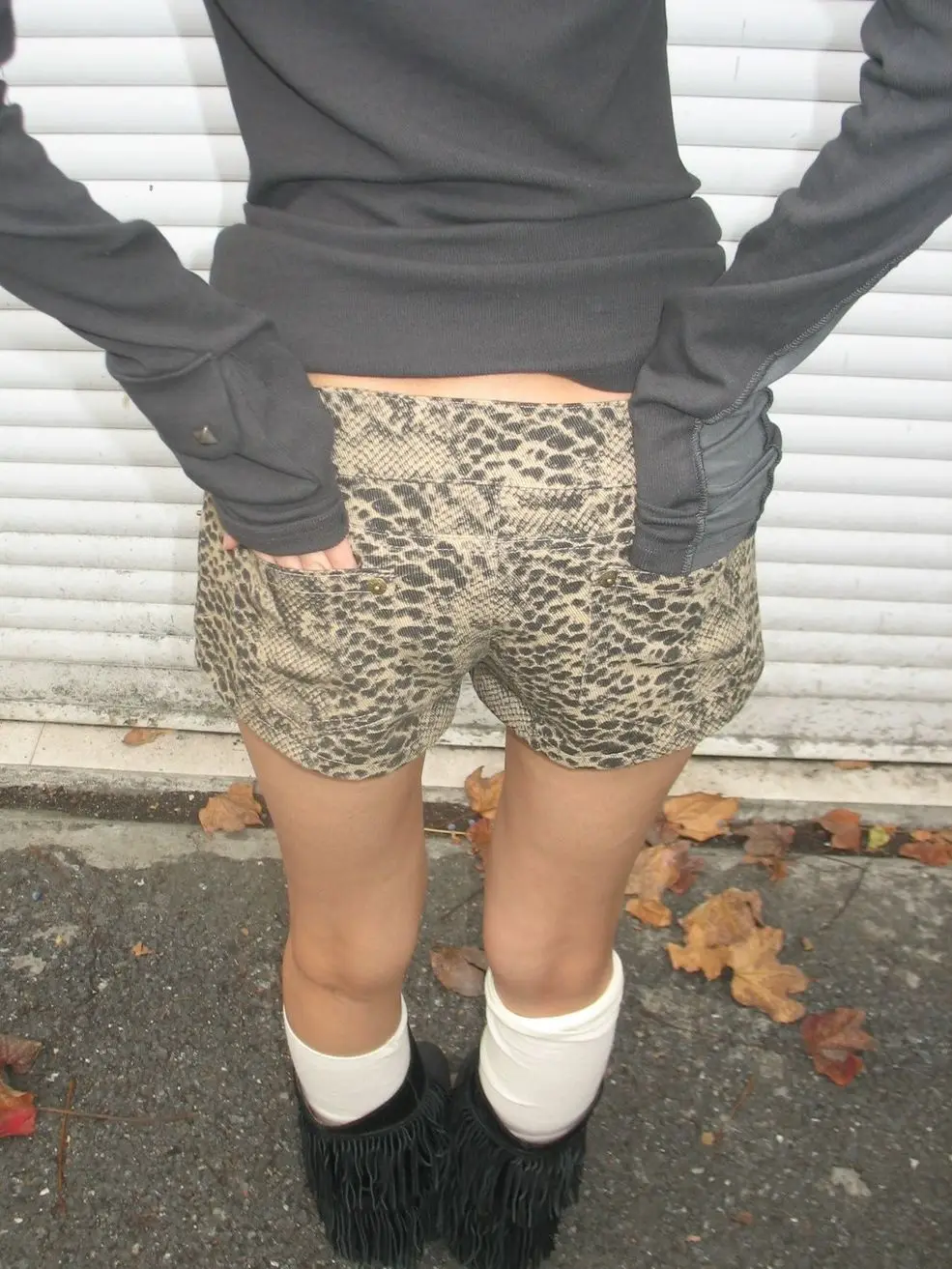 QWEEK Leopard Print Jean Shorts Women American Vintage Y2k Sexy Streetwear Mini Shorts Low Waist Wide Leg Denim Pants Summer New