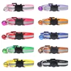 Custom Reflective Cat Collar Personalized ID Adjustable Safety Buckle with Bell Free Engraving Nylon Puppy Kittens Necklace 5