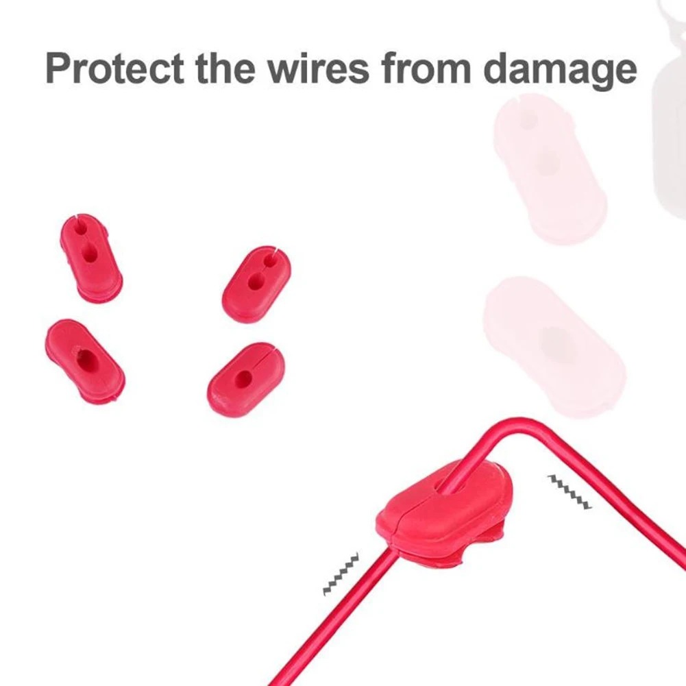 4pcs Rubber Line Sleeve Charge Port Cover Silicone Plug For Xiaomi M365/Pro Dust Plugs Cable Plugs Electric Scooter Accessories