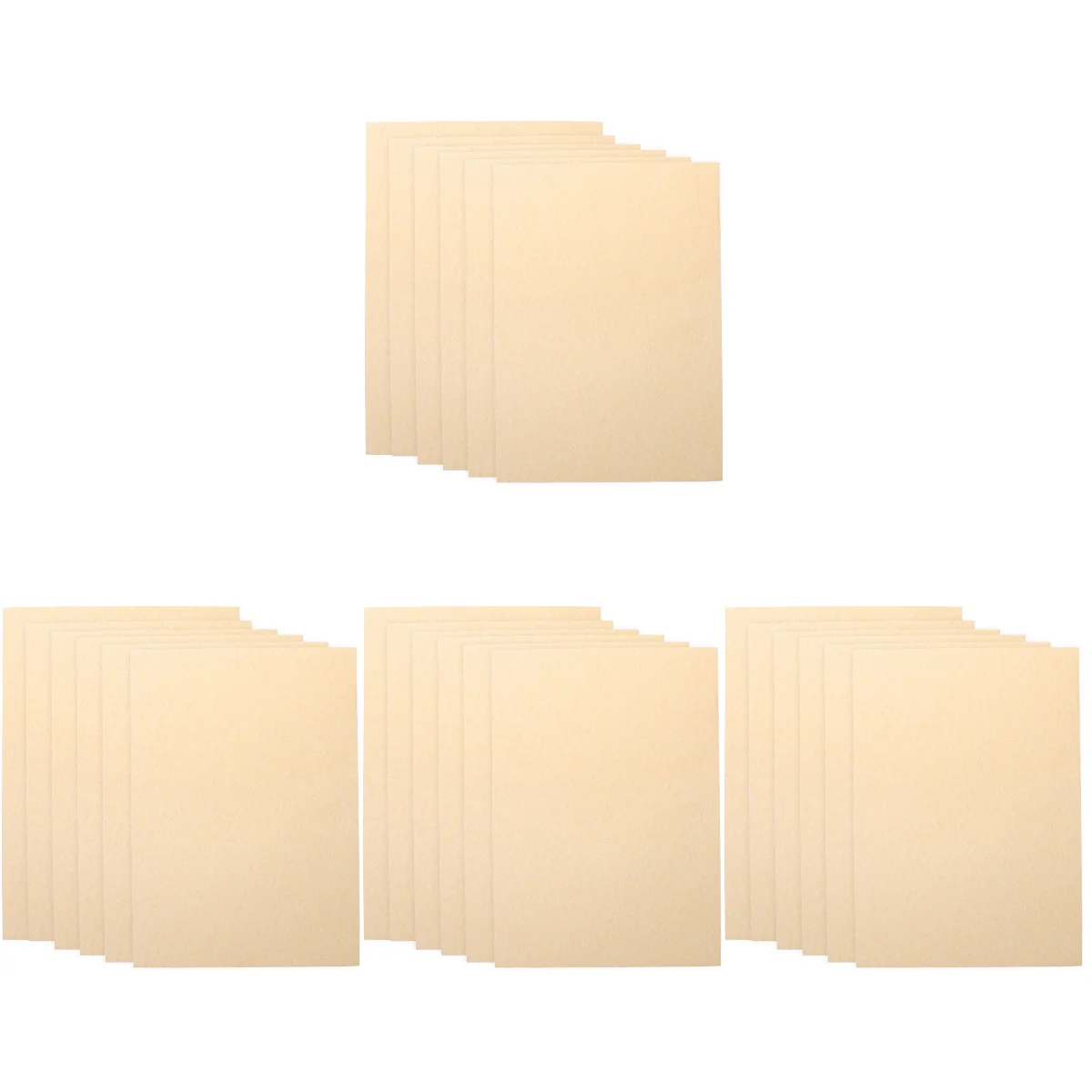 

200 Pcs A4 Paper Sheets Parchment Retro Paper for Certificate and Diploma 90g (Light Brown)