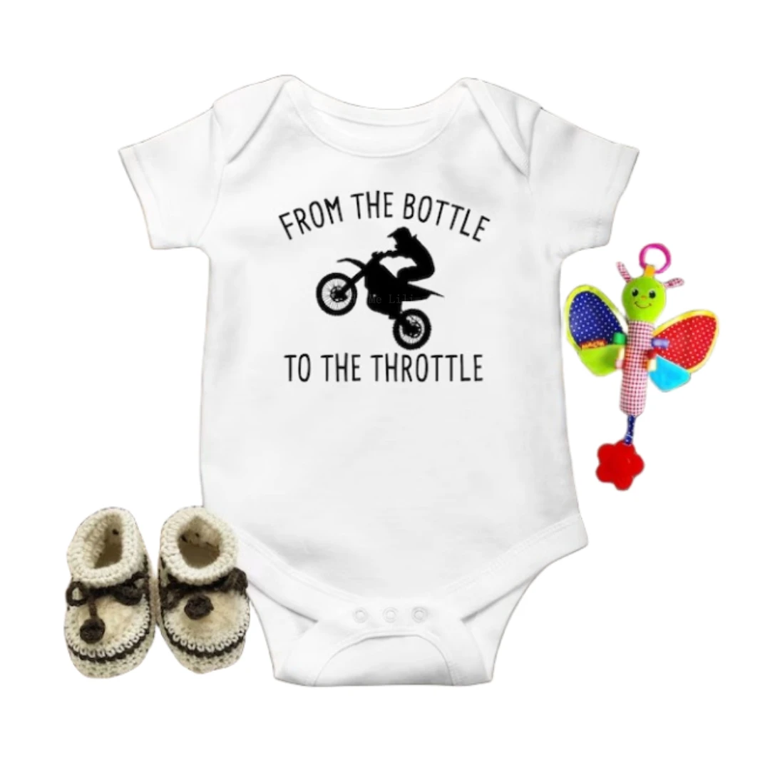 Motocross Baby Bodysuit From The Bottle To The Throttle