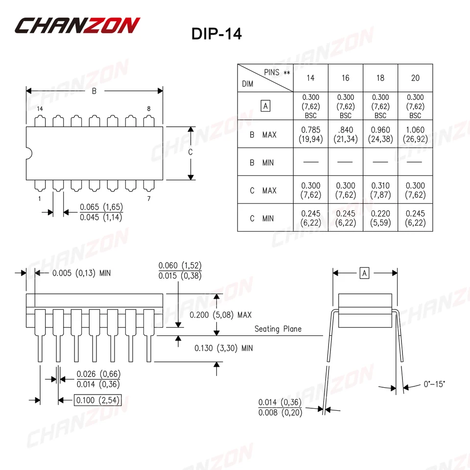 10 Circuits Intégrés SN74HC74N DIP-14 – Pour Projets électroniques – Flip-flop Double De Précision