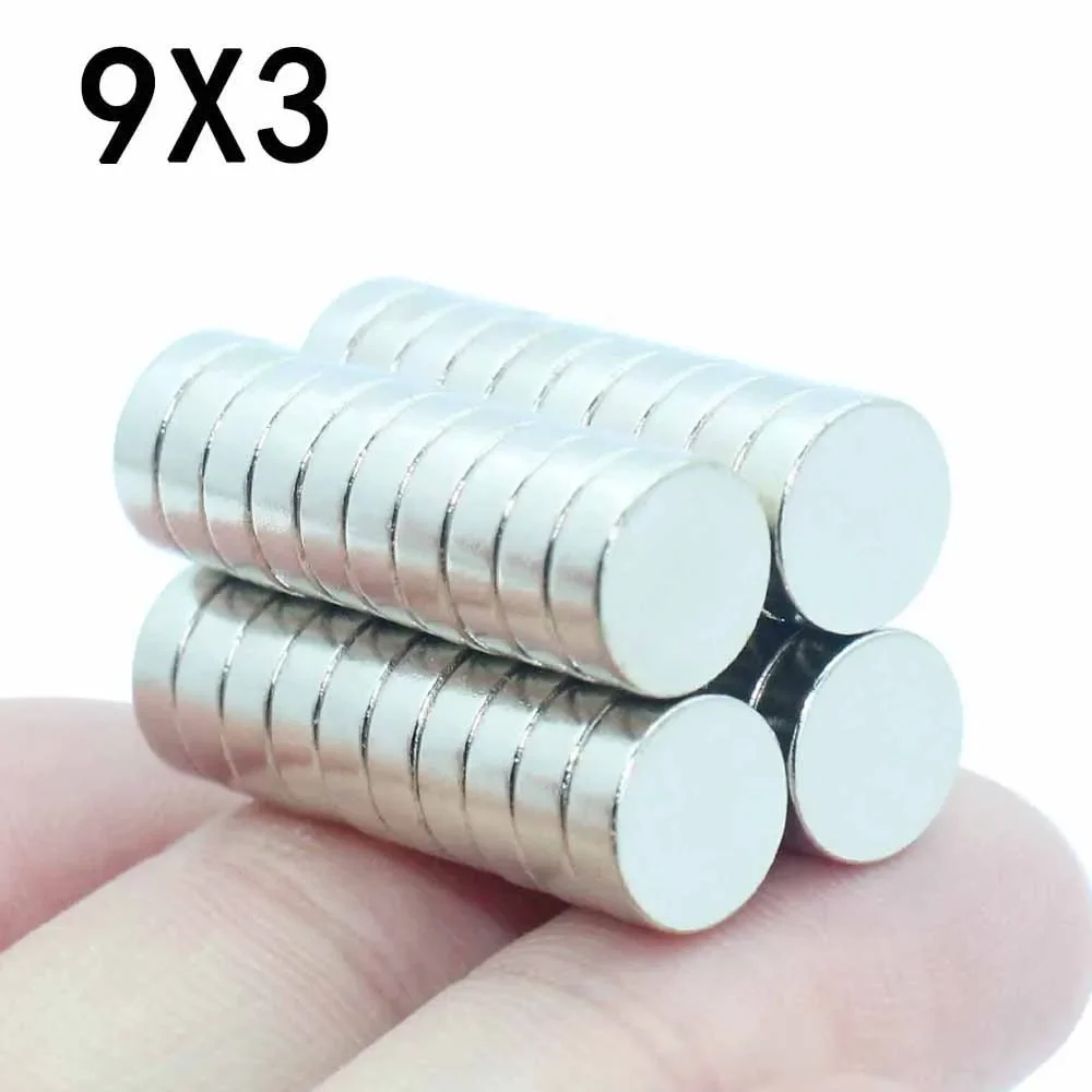 

10/15/20/25/30 Pcs 9x3 Neodymium Magnet 9mm x 3mm N35 NdFeB Round Super Powerful Strong Permanent Magnetic imanes Disc 9*3