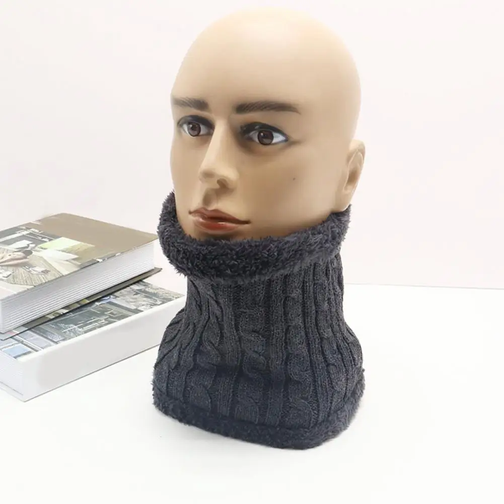 

Winter Scarf Distinctive Scarf Cozy Unisex Neck Wrap Windproof Neck Warmer Outdoor Skiing Skating Knitted Warm Solid Scarf