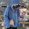 Winter Pullover Sweater Women Tops Button Boho Cat Casual Pocket Long Sleeve Pull Female Solid Hooded Sweaters Pullovers 1