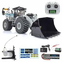 XDRC Metal 1/14 Hydraulic RC Loader WA470 980L Radio Control Truck Finished Model W/ ESC Motor Servo B6AC Charger Toys THZH1287 1