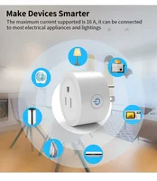 Tuya WIFI Smart Socket US Plug 16A/20A With Power Monitoring Timing Function Smart Life App Outlets Works With Alexa Google Home - Image 6