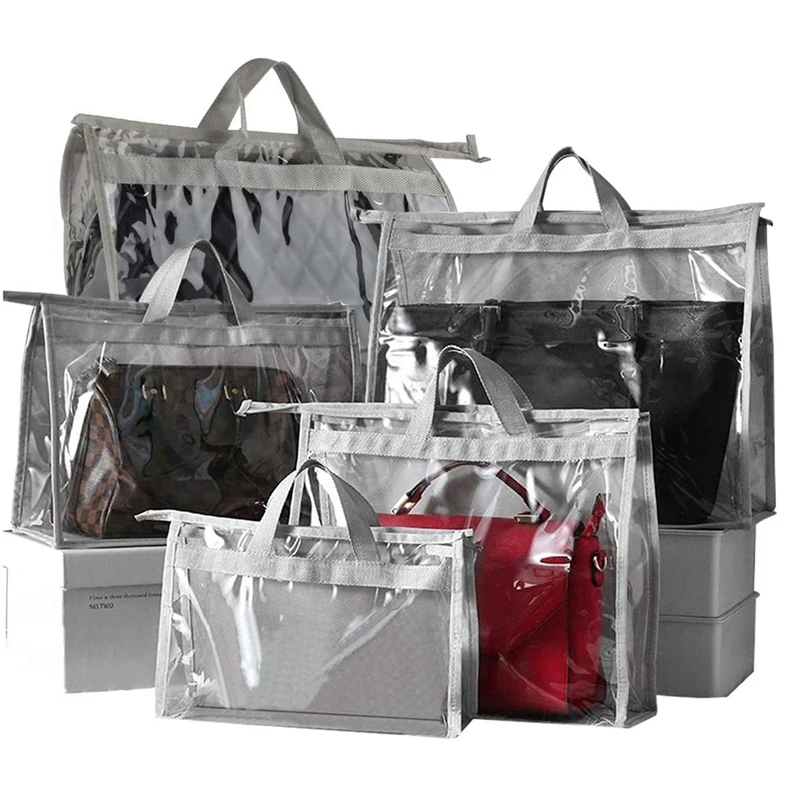 

Handbag Storage,Handbag Organizer,Dust Cover Bag,Transparent Anti-Dust Purse Storage Bag For Hanging Closet With Zipper