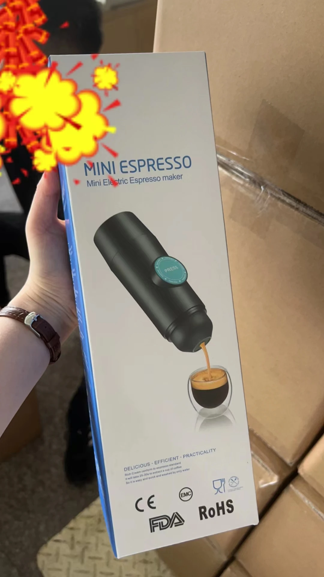Mini Capsule Instant Coffee USB Coffee Maker Easy Carry Portable Automatic Portable Espresso Machine