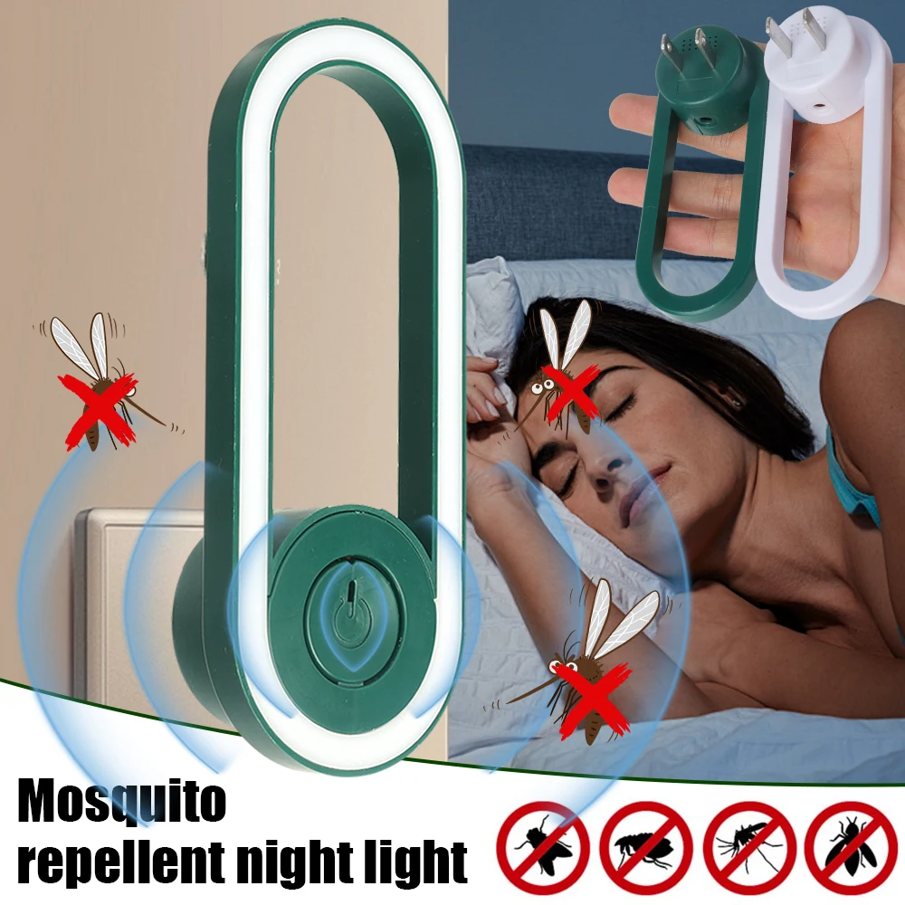 Led Ultrasonic Mosquito Killer Lights Non Radiation Insect Killer Night Lights Us Plug Socket Electric Mosquito Killer Zapper
