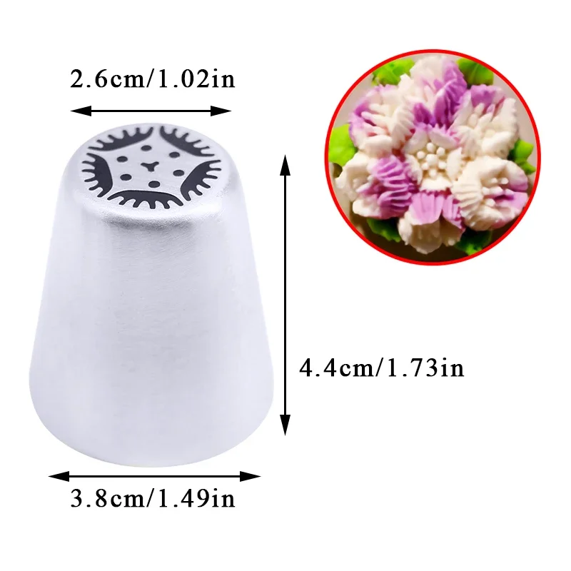 Floral Pastry Nozzles Set for Cake Decorating & Baking