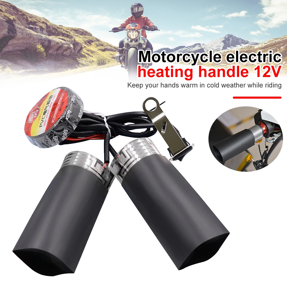 

Universal Motorcycle Handlebar Heating Pad Heated Grip Hand Warmer for Motorcycle Snowmobile ATV Suzuki Honda