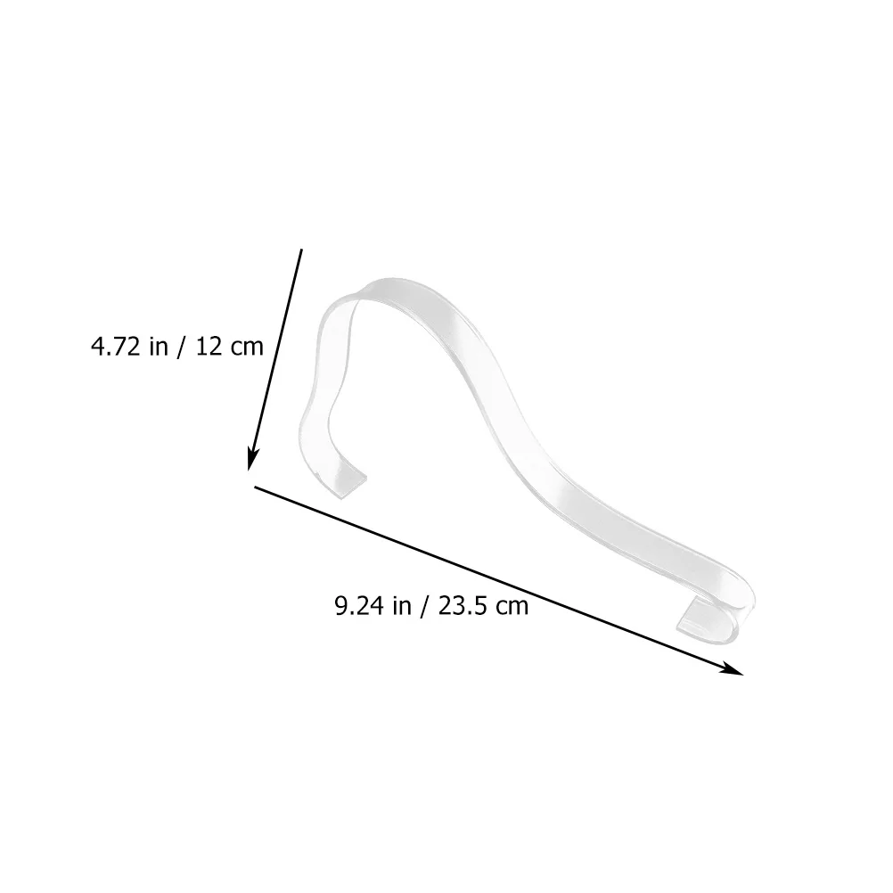 10Pcs High Heels Display Rack Transparent Acrylic Sandal Rack Arch Shelf Thicken Shoe Display Holders 2