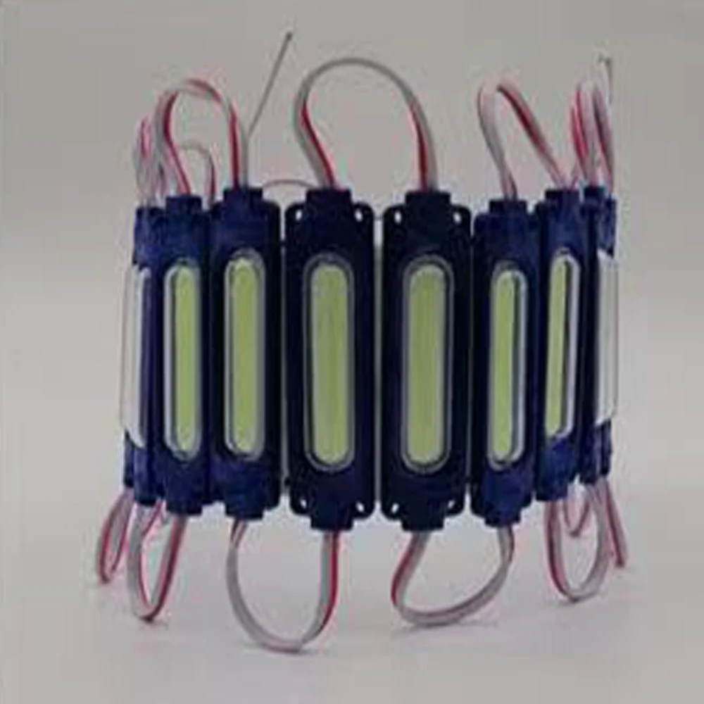 20 개/몫 12V 다색 Led 모듈 백라이트 상점 배너용 COB 라이트 방수 IP65 크리스마스 장식 화이트 웜 블루