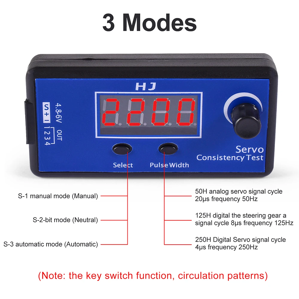 HJ RC Servo Tester ESC Consistency Control for RC Helicopter