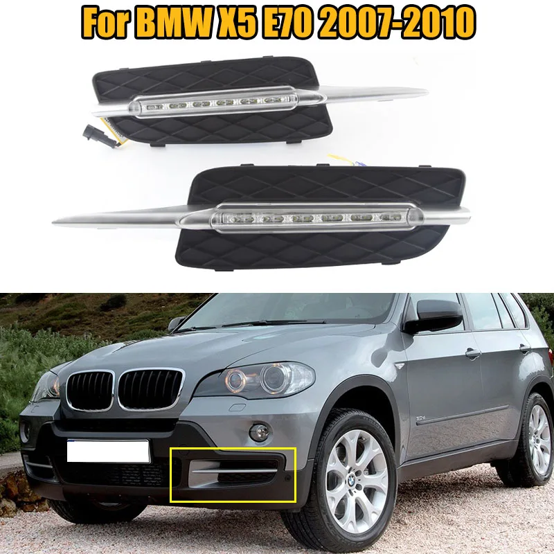 Indicador Lateral Del Parachoqu Delantero Del Coche, Reflector De Luc Blanco Claro Para BMW X6, E71, E72, X5M, 2008-2014, 63147187087, 63147187088 - AliExprs