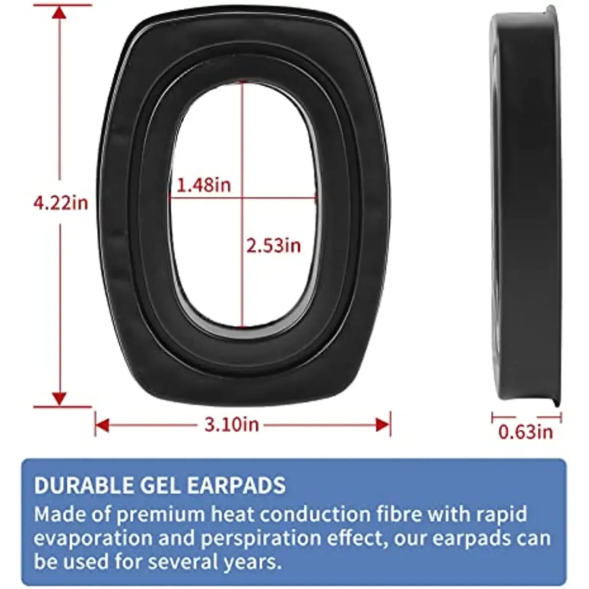 Electronic Earmuffs Gel Ear Pads for Howard Leight Honeywell Impact Sport Tactical Headset Electronic Shooting Hearing Protection Earmuff