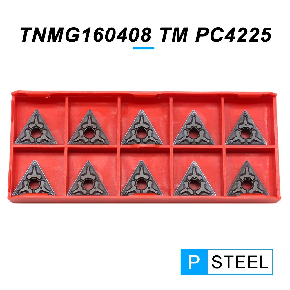

Твердосплавные пластины TNMG160408 TM PC4225, внешний токарный инструмент, TNMG 160408, вольфрамовые карбидные лезвия, токарный станок с ЧПУ для стали