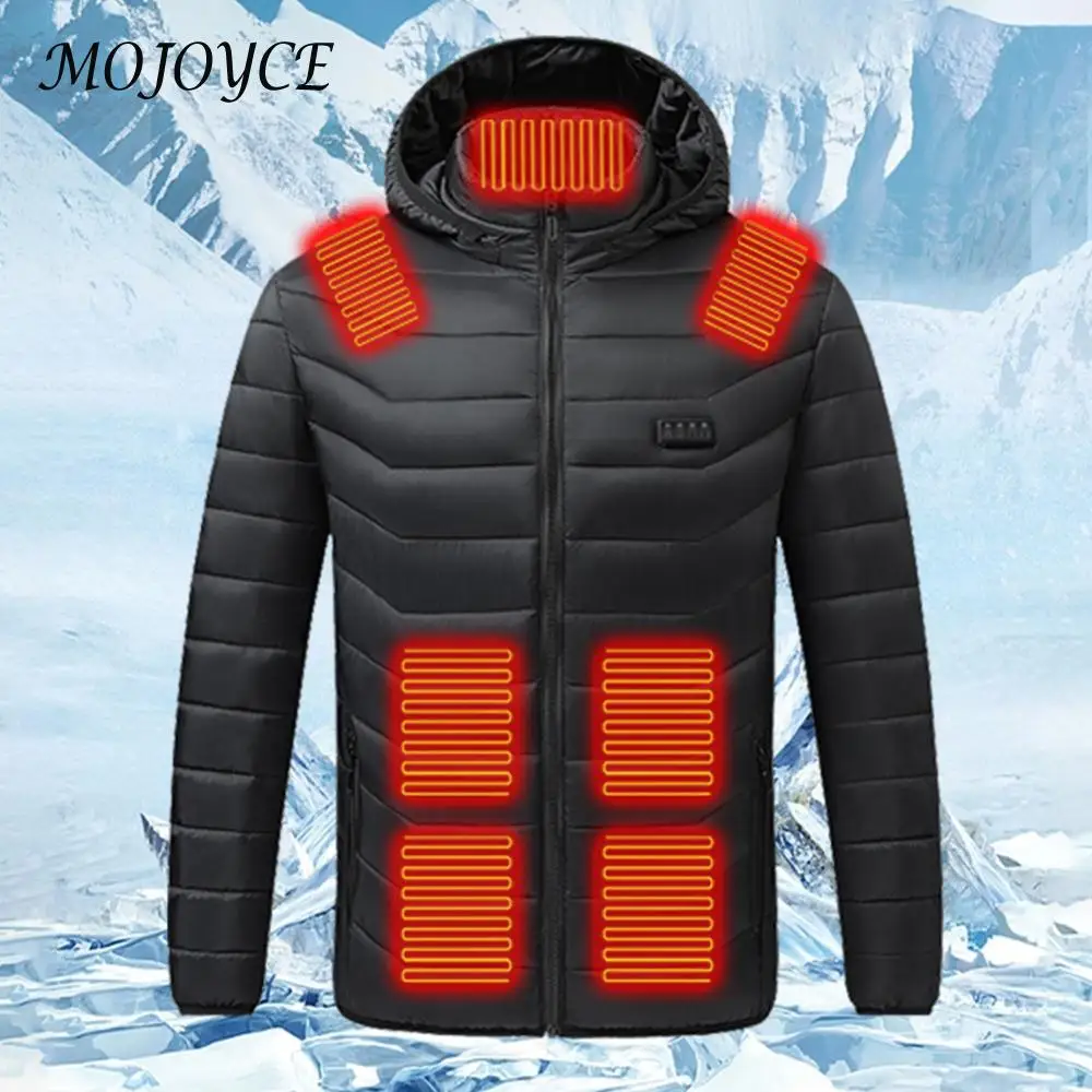 21 Areas Heated Jacket Men Ski Thermal Clothing Heated Coat Heatable Cotton Jacket for Outdoor Hunting Hiking Camping Skiing 5