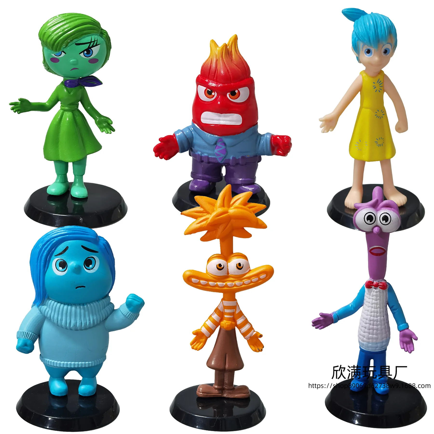 

6pcs/set Inside Out Cartoon Figure Model Children's Room Table Toys Ornaments Decoration for Kids Anime Model Figurine Gifts