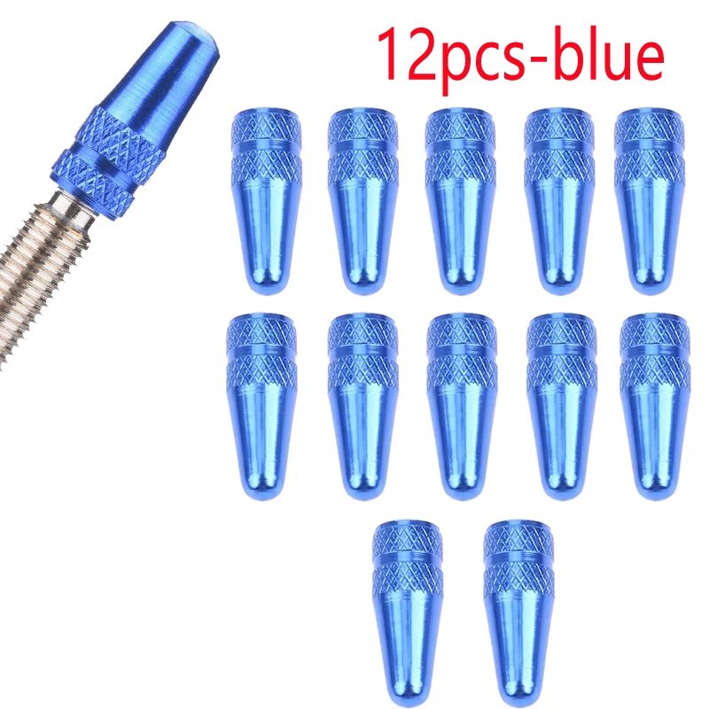 Set of CNC Aluminum Ultralight Bike Valve Stem Dust Covers (6/12 Pieces)