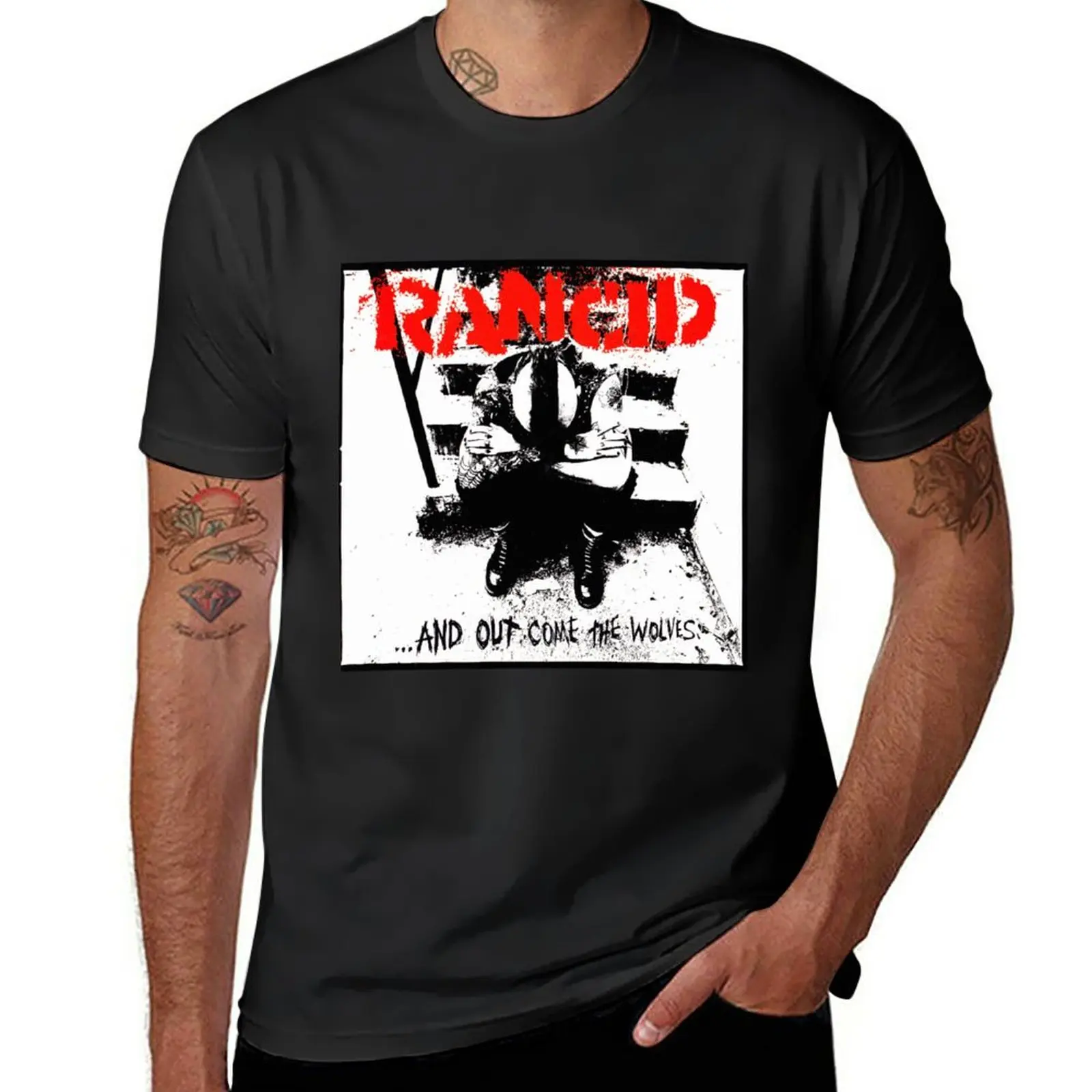 

New And out come the wolves T-Shirt black t shirts aesthetic clothes oversized t shirt fruit of the loom mens t shirts