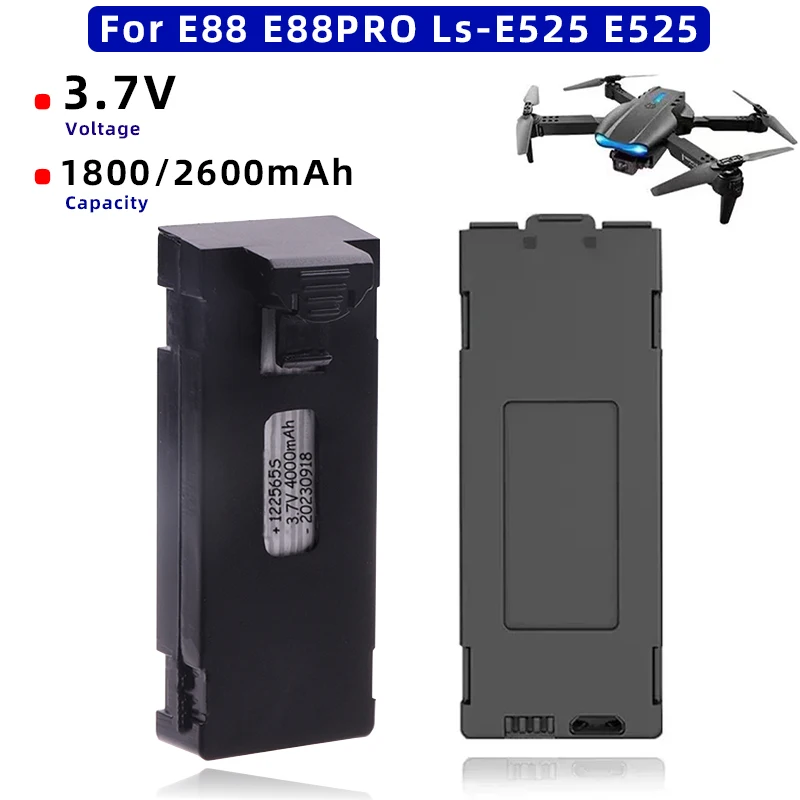 E88E88PROLsE525E525DroneBattery1800mAh37V2600mAhE88MAXE99