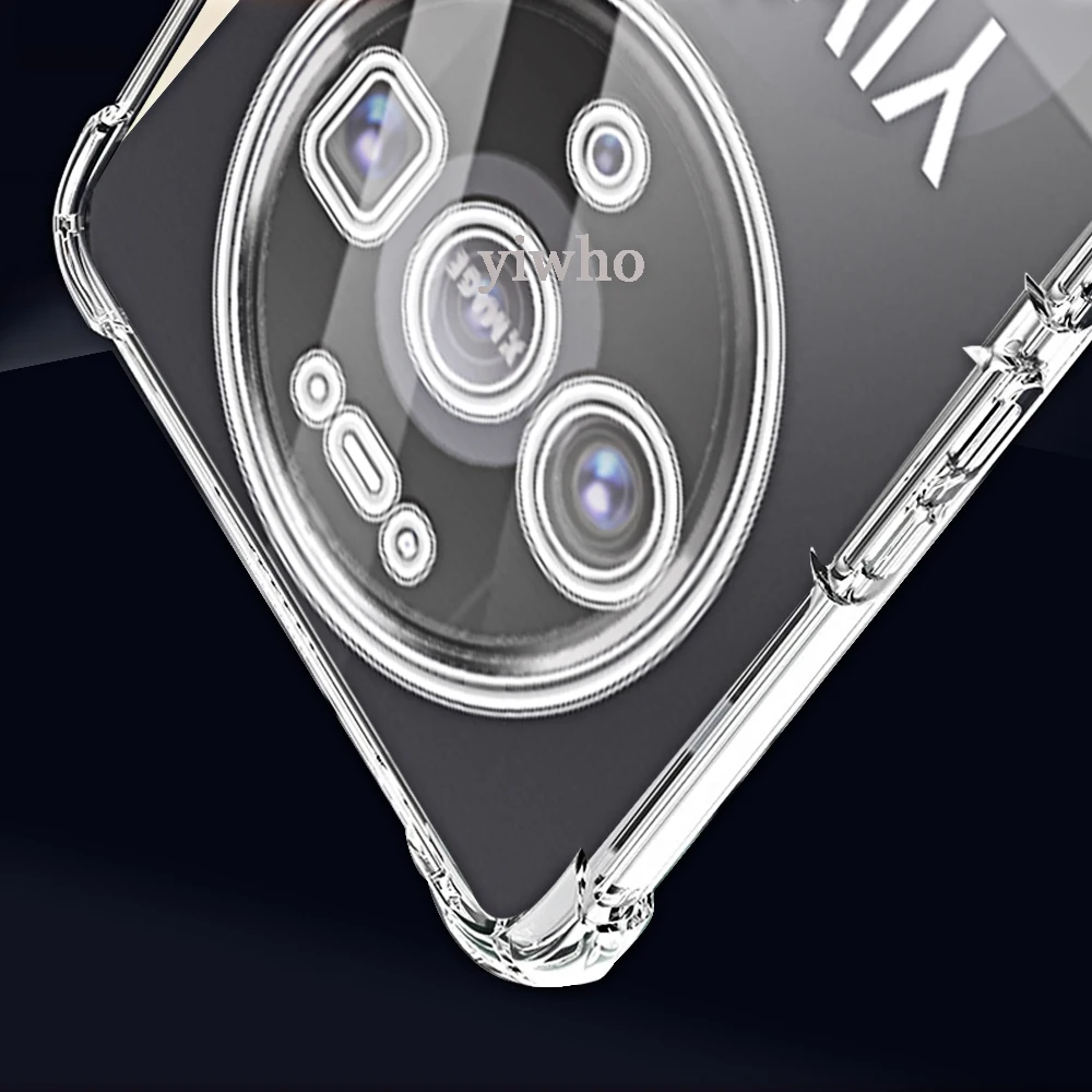 Shockproof Clear TPU Phone Case - Transparent Soft Shell Back Cover