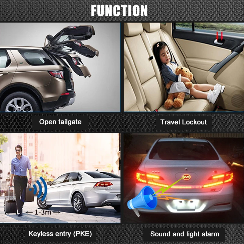 SPY Universal 2 Way Car Alarm System PKE Car Remote Keyless Entry Launch Module Kit Bluetooth APP Remote Engine Start