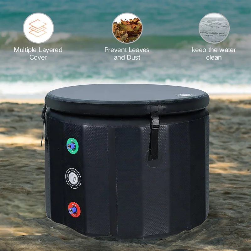 Outdoor Spa Bathtub Adult Cold Plunge Tub Portable Inflatable Round Ice Bath For Athletes Recovery
