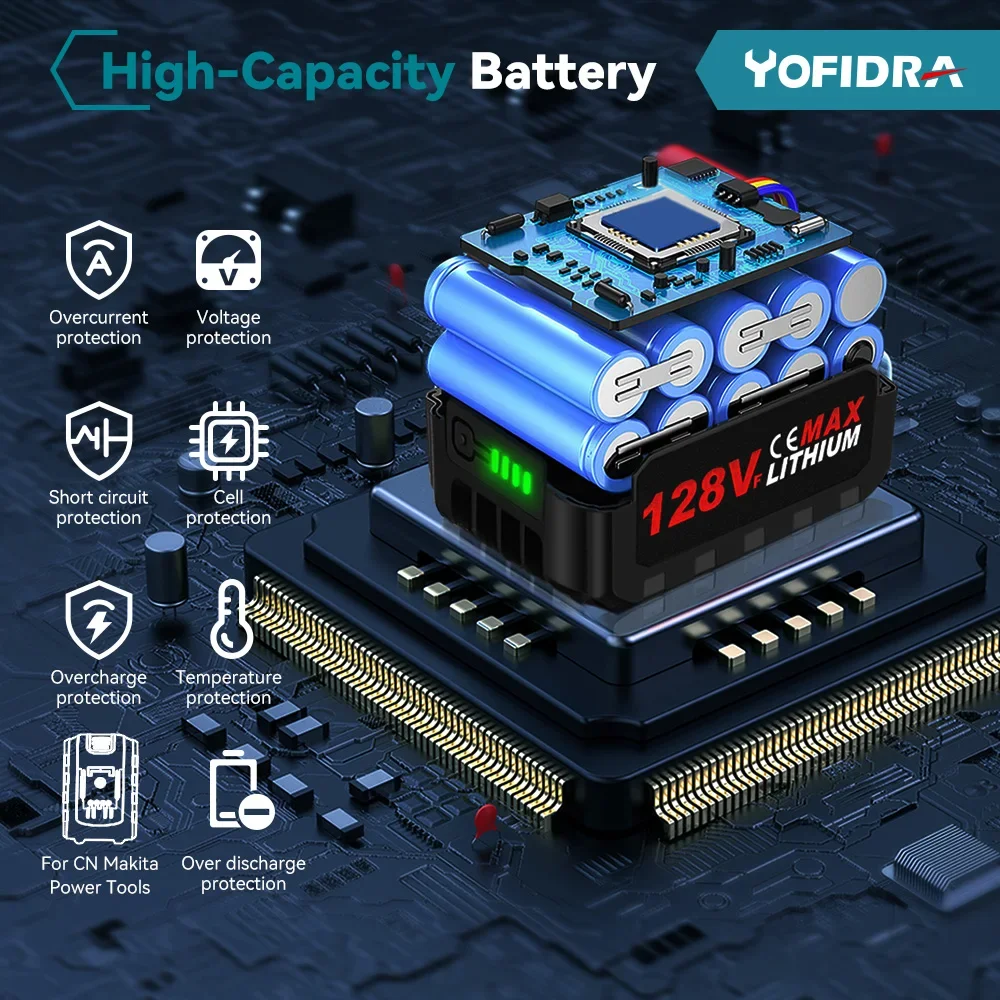 Rechargeable Lithium Batteries 18V Rechargeable Battery 15000mAh for Power Tools