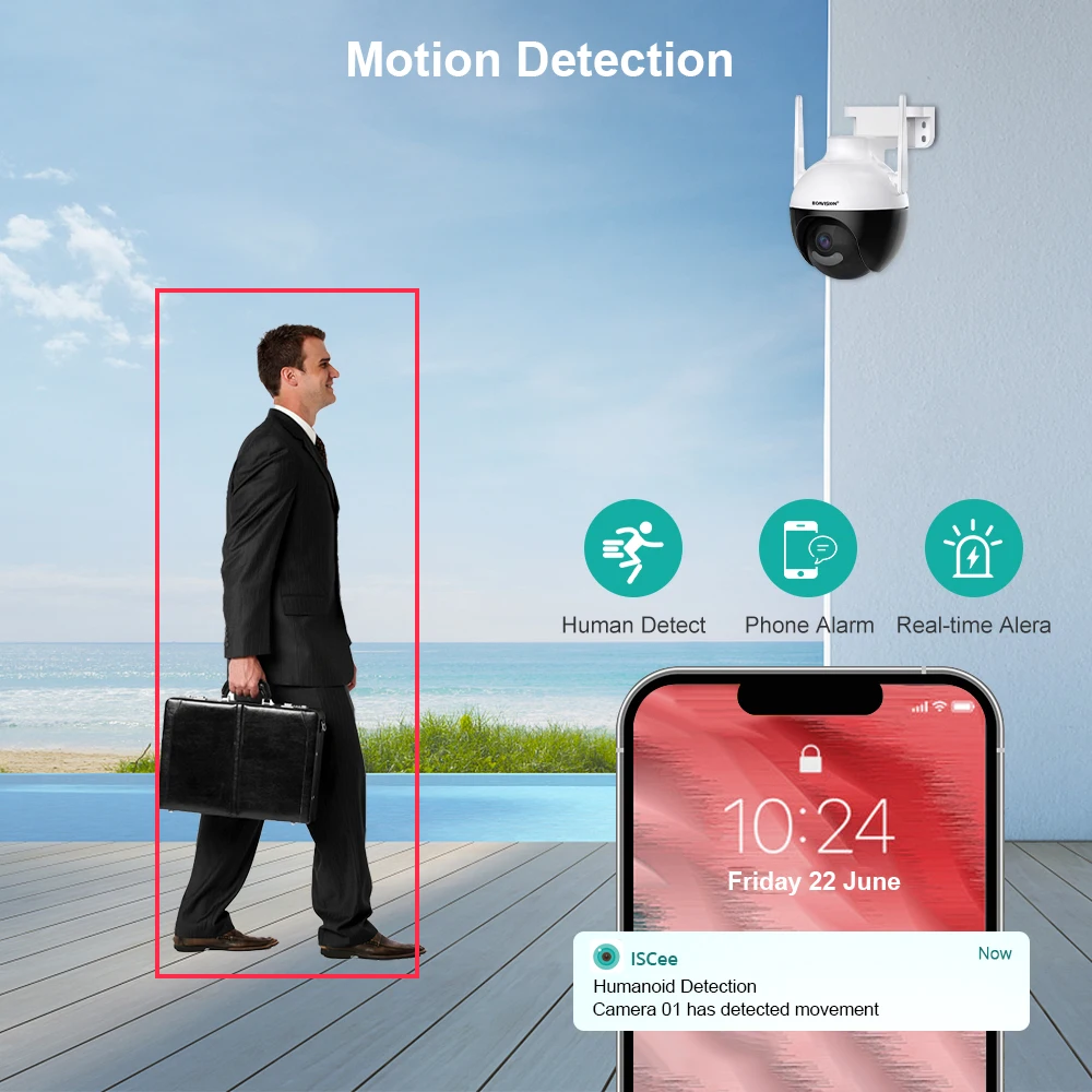 V380 Telecamera solare senza fili 4K da 8MP, telecamera IP Wifi dual SIM per esterni, visione