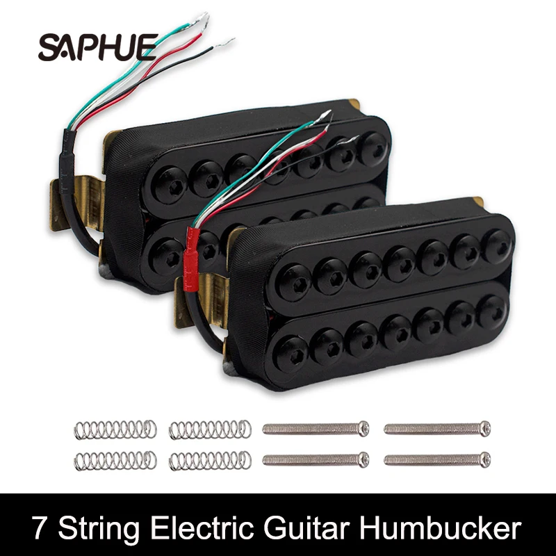 

7 String Electric Guitar Humbucker Big Hex Adjustable Screw Dual Coil Pickup Coil Splitting Pickup N8.5K/B14K Output Guitar Part
