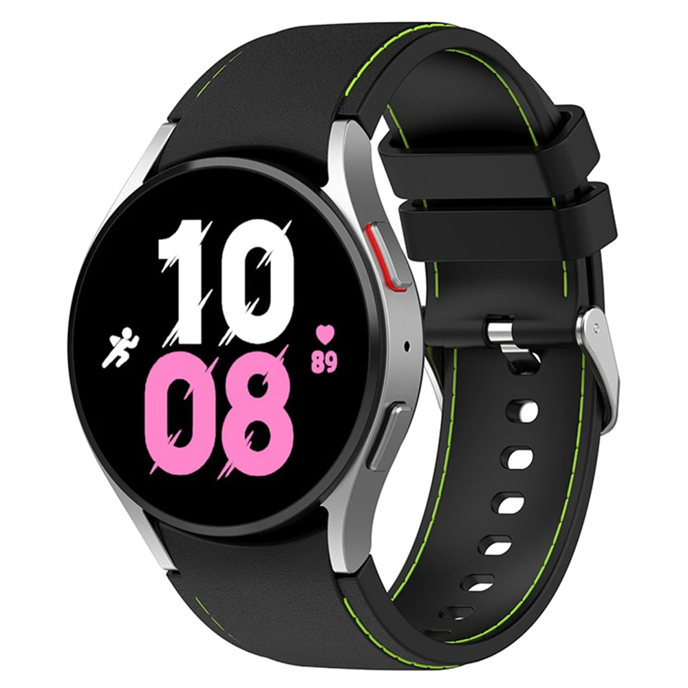 

20mm Watch Band for Samsung Galaxy Watch 5/4 5 Pro 4 Classic Silicone Sports Bracelet Strap for Galaxy Watch 3 41mm