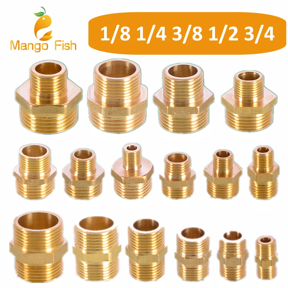 Pipe fitting Brass Pipe Hex Nipple Fitting 1/8