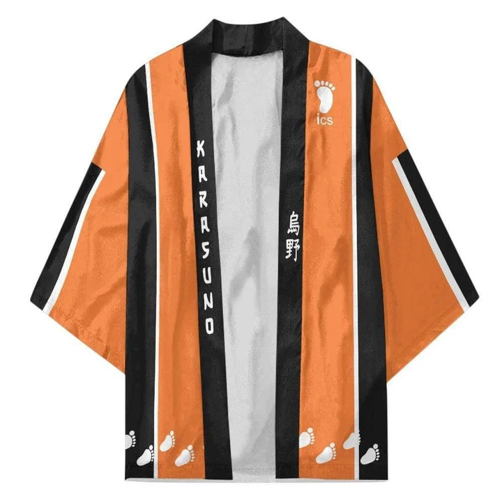 Byakuya Kuchiki Bleach Kimono Cardigans Ukiyo-e Kimono Cloak Loose Three-quarter Sleeve Cardigan Haori