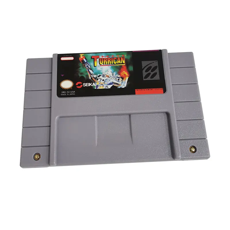 Cartuccia Snes Super Turrican - Super Nes Games, Scheda Retrò A 16 Bit Per Console Classica Super Famicom Sfc Snes |