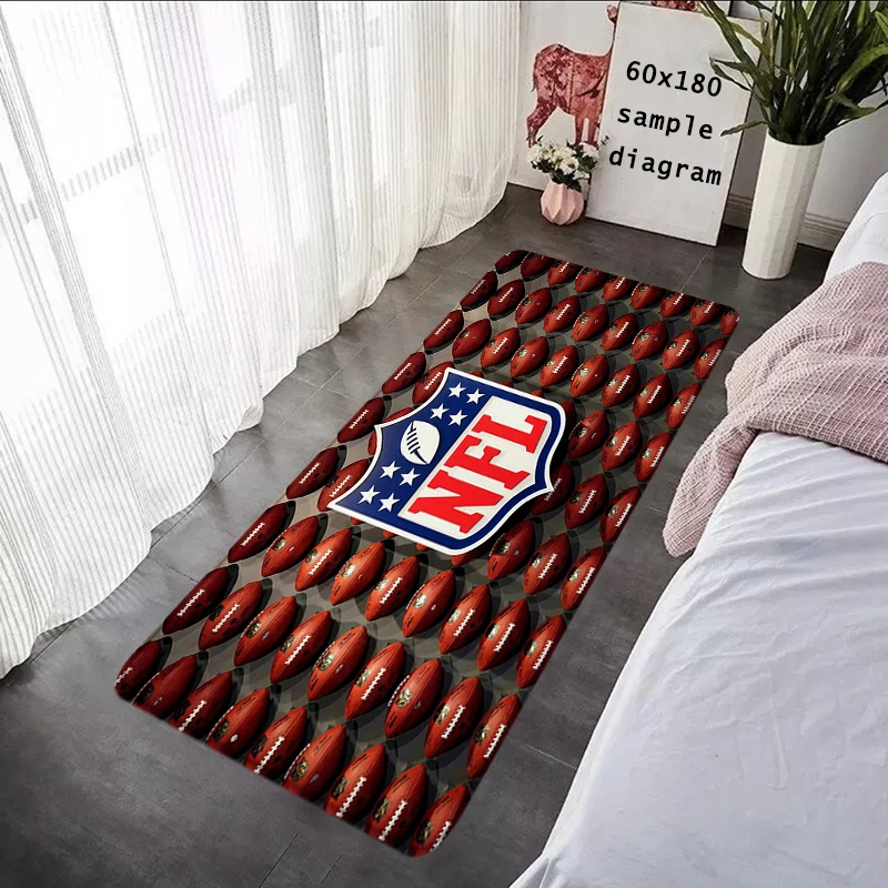 Felpudo de entrada para casa, alfombras deportivas, alfombras de la NFL para sala de estar, alfombra para pies, alfombra para baño, alfombrillas antideslizantes para pasillo, decoración del hogar