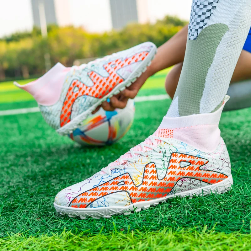 Neymar Futsal  Airs Soccer Shoes Quality Football Boots Ourdoor Wholesale Football Training Sneaker TFAG Unisex Chuteira Cleats
