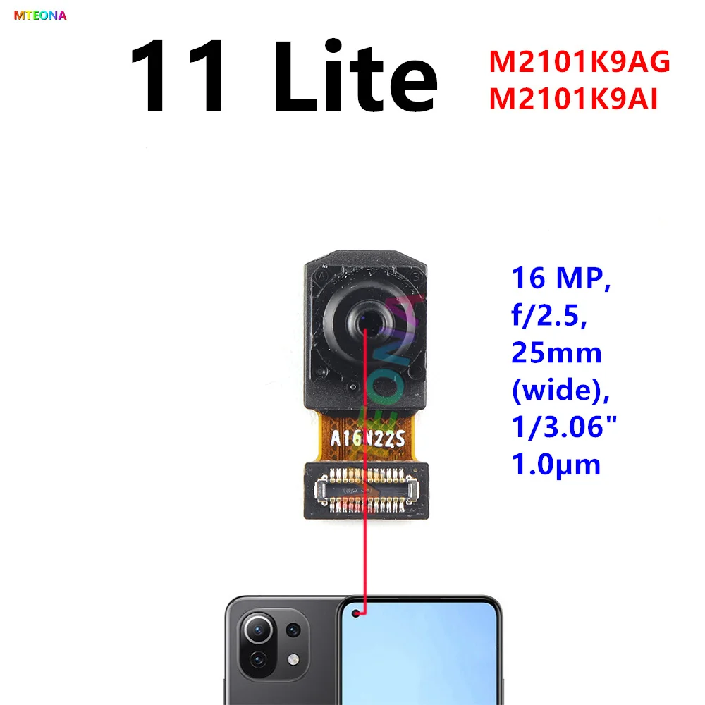 For Xiaomi Mi 11 Lite 4G 5G Selfie Front Frontal Small Facing