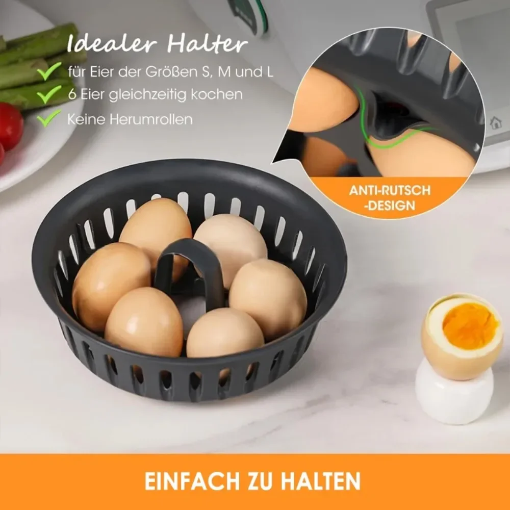 Two-in-One Egg Holder for Thermomix TM5 TM6 TM31 Poacher Pot Cooking Basket Mold Steamer egg boiler mold cup,egg cooker,silicone egg poacher,egg poacher