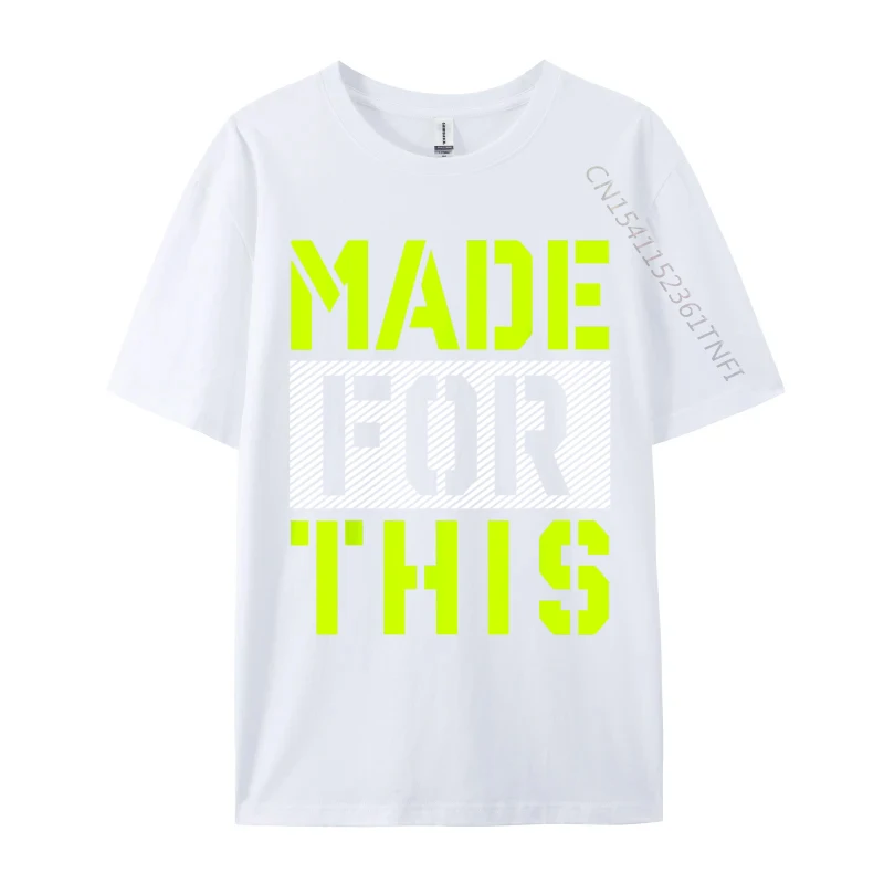 Normal T Shirt Retro Short Sleeve Personalized Pure Cotton Crew Neck Men Tops Shirts Printing Tee-Shirts Fall Wholesale Made For This Athletic Neon Green white