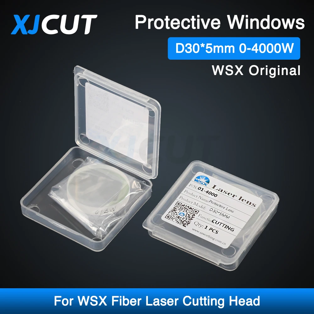 

XJCUT WSX Original 30x5mm Fiber Laser Protective Windows WSX Laser Lens 4000W for WSX FIber Laser Head KC13 KC15 NC30