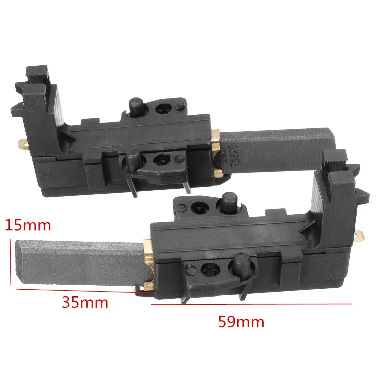 Washing Machine Carbon Brushes 2Pcs Washing Machine Motor Carbon Brush Whirlpool Hoover Candy Indesit Ceset