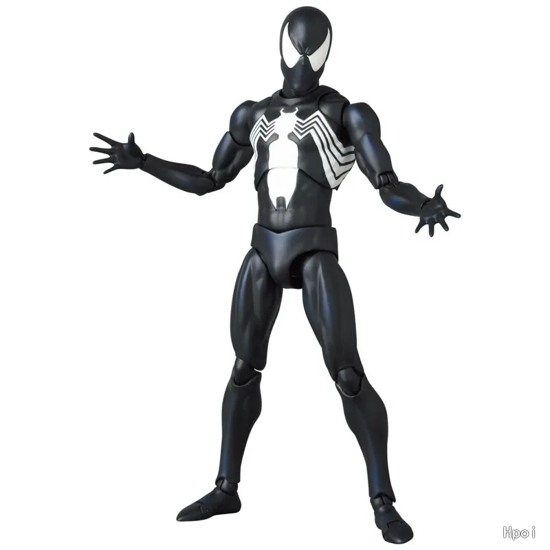 thumbnail image 1 of Figura de acción de Marvel SpiderMan Symbiote Spider-Man con cabeza real, modelo coleccionable de anime, regalo de cumpleaños, juguetes, 1 of 5