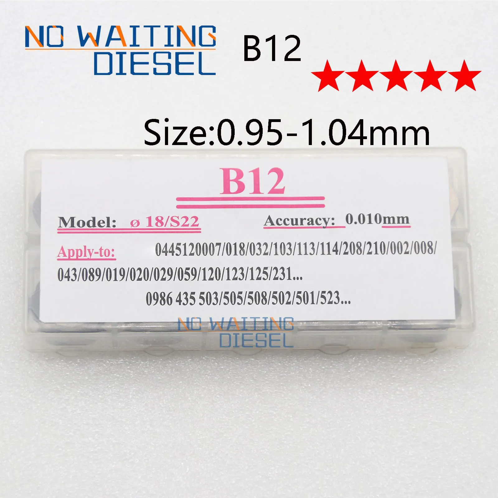 Kit Spessori Iniettore B12 0.95-1.04Mm B12 Rondella Base Ugello Iniettori B12 Per Rondelle Iniezione Bosch 50 Pezzi