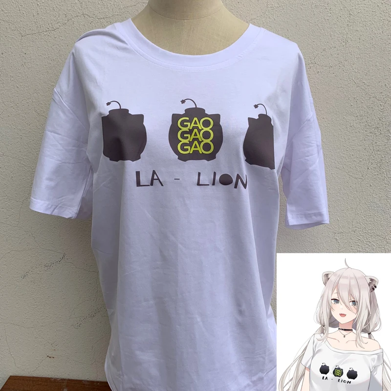 

Anime T Shirt Vtuber Holilive Shishiro Botan T shirt Sweatshirt Cotton Cosplay Daily Wear